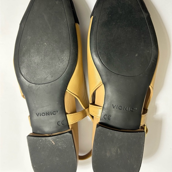 Vionic Petaluma Slingback Tan Black 51901 Women’s Flats Size 7 - Picture 6 of 7